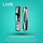 قفل باب ذكي Lezn K9 - Tuya و Smart Life وبصمة - أسود