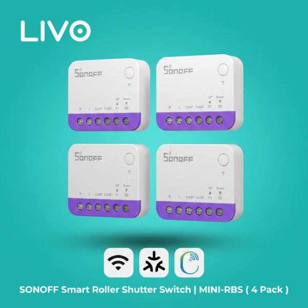 متحكم ستائر ذكي SONOFF MINI-RBS - 4 Pack - Matter
