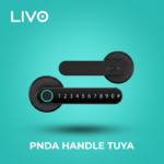 قفل باب ذكي PNDA HANDLE TUYA - بصمة وتطبيق تويا - أسود