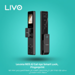 قفل باب ذكي Levana R03 Ai - كاميرا وصوت AI وعين سحرية - أسود