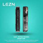 قفل باب ذكي Lezn i13 Face - بصمة وجه 3D وبث مباشر - أسود