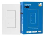 مفتاح حائط ذكي SONOFF M5 US 2C - Matter وApple Home - 2 Gang أبيض