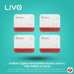 متحكم ستائر Zigbee SONOFF MINI-ZBRBS - 4 Pack - معزز إشارة