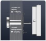 ⁦عين سحرية ذكية EZVIZ HP2 – كاميرا باب 1080p مع شاشة 4.3 بوصة وWi-Fi⁩ - الصورة ⁦2⁩