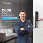 ⁦قفل ذكي EZVIZ DL05 ببصمة الإصبع وفتح عن بعد عبر التطبيق Wi-Fi⁩ - الصورة ⁦2⁩