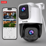 كاميرا مراقبة خارجية واي فاي Tenda CH10 عدسة مزدوجة 10MP | متحركة PTZ ودعم Wi-Fi 6