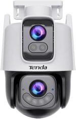 ⁦كاميرا مراقبة خارجية واي فاي Tenda CH9-WCA عدسة مزدوجة 6MP | متحركة PTZ ودعم Wi-Fi 6⁩ - الصورة ⁦3⁩