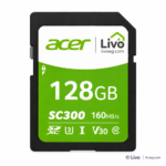 كارت ميموري Acer SC300 سعة 128 جيجا – سرعة 100 ميجابايت/ثانية
