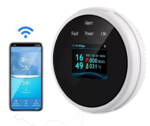 حساس تسريب غاز ذكي Tuya بشاشة LCD مع كاشف حرارة | أفيرا