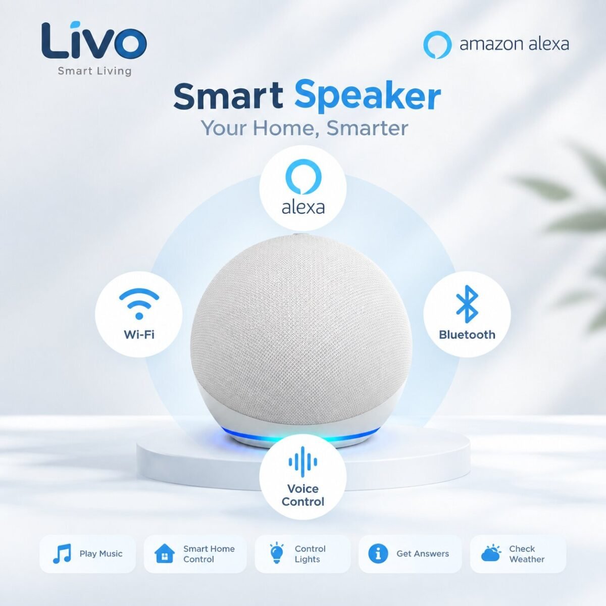 أمازون إيكو دوت الجيل الخامس مع أليكسا – Amazon Echo Dot 5th Generation