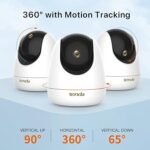 ⁦كاميرا مراقبة داخلية واي فاي Tenda CP7 دقة 5MP 3K – متحركة 360°⁩ - الصورة ⁦3⁩