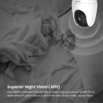 ⁦كاميرا مراقبة داخلية واي فاي Tenda CP7 دقة 5MP 3K – متحركة 360°⁩ - الصورة ⁦2⁩