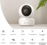 كاميرا مراقبة EZVIZ H6c Pro 2K بدقة 3MP وتتبع الحركة الذكية - الصورة 2