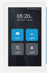مفتاح LCD ذكي 6 خط بشاشة